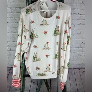 PJ Salvage dog Christmas sweater large